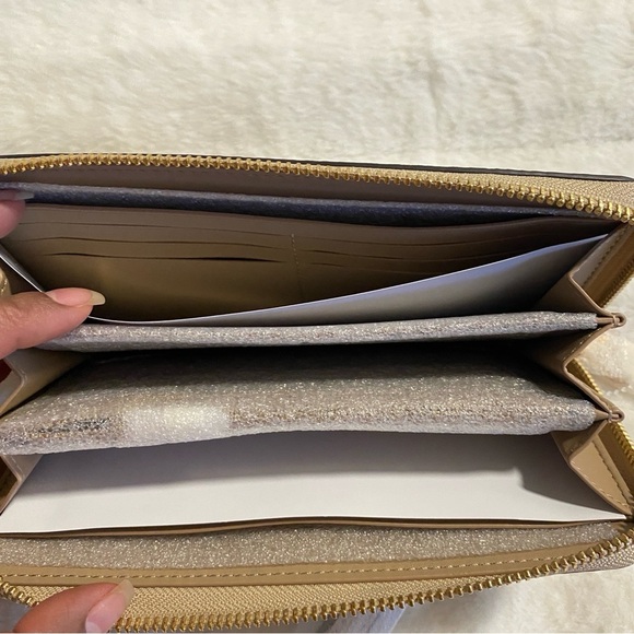 New Coach Slim Zip Wallet In Signature Canvas With Floral Print - Picture 7 of 7